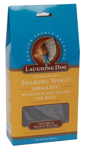Laughing Dog Spirit Nutrition Bars Peanut Butter & Chicken - 8oz